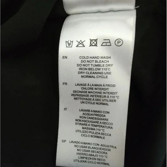 IRO Akubra One-Shoulder Abstract Printed Black Mini Dress Sz 36 - Picture 10 of 10